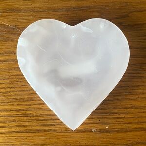 Heart Shaped Pink Calcite Crystal Bowl